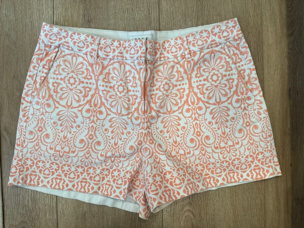Elle Floral Design Shorts, Size 10, New Without Tags